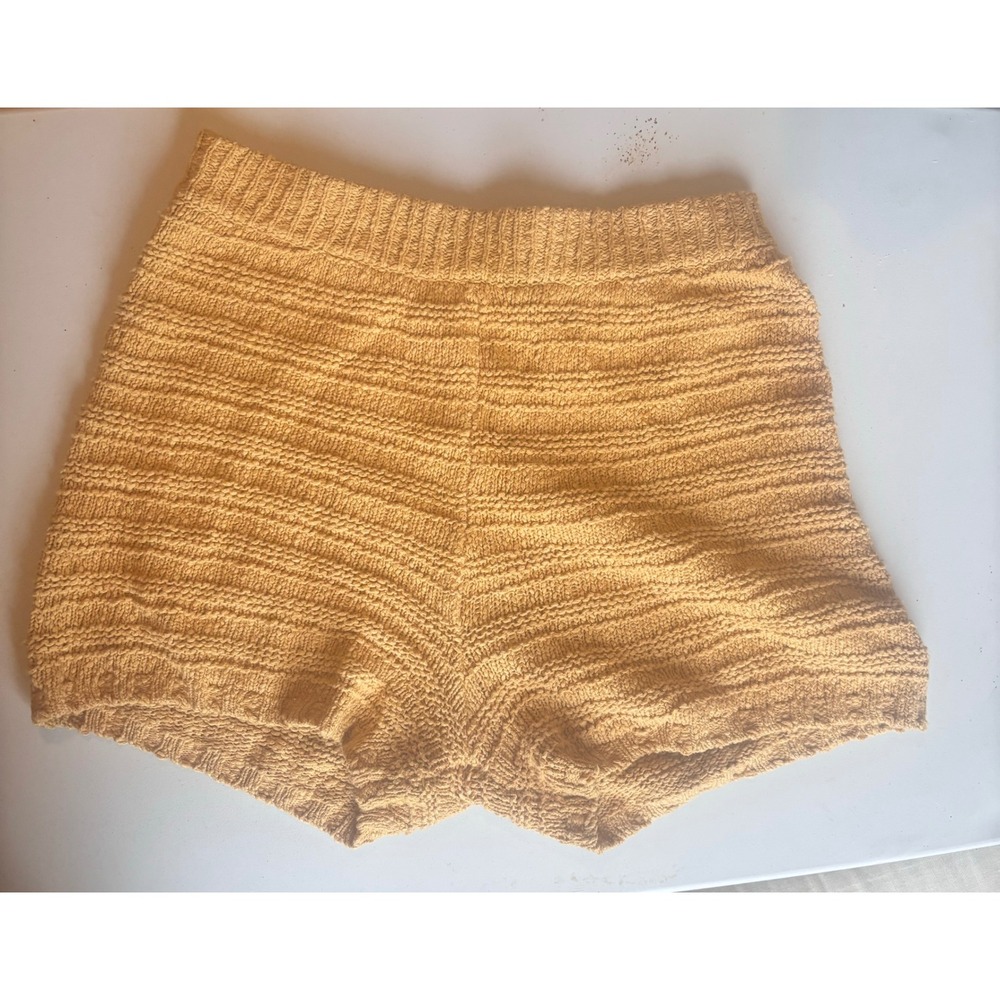 Free People Tan Knit Shorts